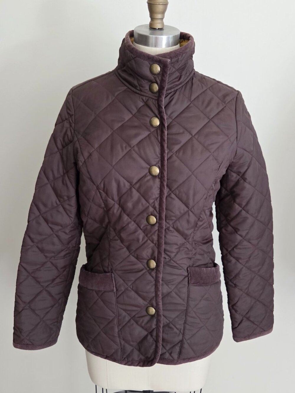 Joules Chocolate Brown Quilted Jacket